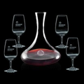 48 Oz. Vantage Carafe w/ 4 Wine Glasses